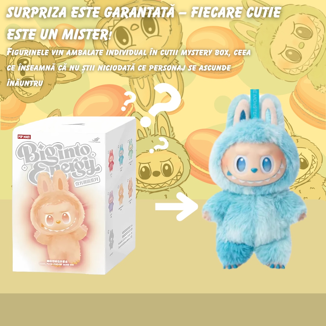 Jucărie de plus surpriza, Labubu, colecția Big Into Energy