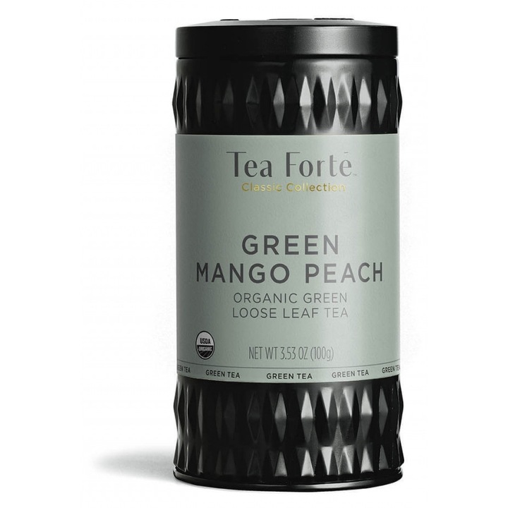 Ceai verde cu mango si piersica, Green Mango Peach, ECO - Tea Forte