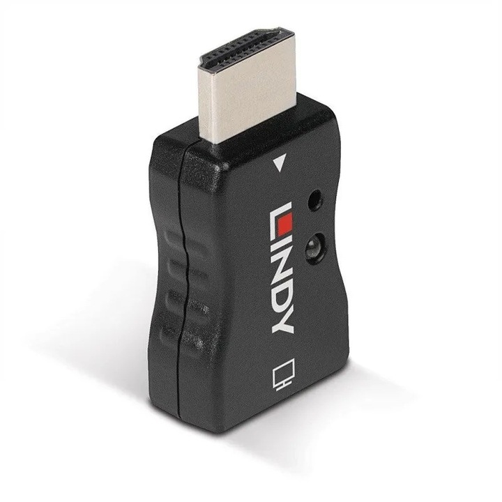 Емулатор Lindy HDMI, 2.1 EDID, максимална резолюция 7680x4320@60Hz 4:4:4 10Bit, поддържана честотна лента 48Gbps, HDCP 2.3, материал