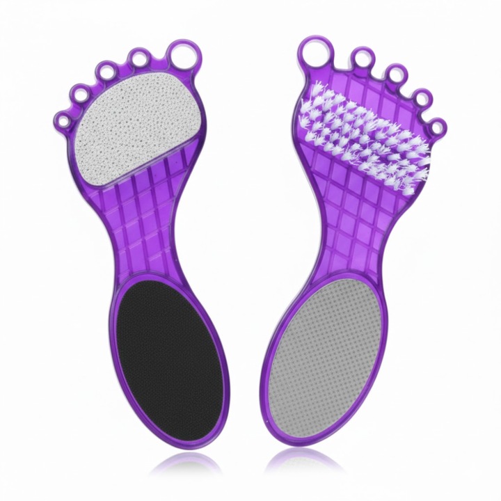 Raspel multifunctional pentru pedichiura 4-in-1, forma ergonomica picior