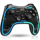 Gamepad Wireless Timebox pentru Switch/Switch OLED/Lite, PC si Telefon, Ergonomic, Design cu Lumini RGB, Vibratii, Senzor de Miscare, Conectare Bluetooth si Type-C, Compatibil iOS si Android, Transparent