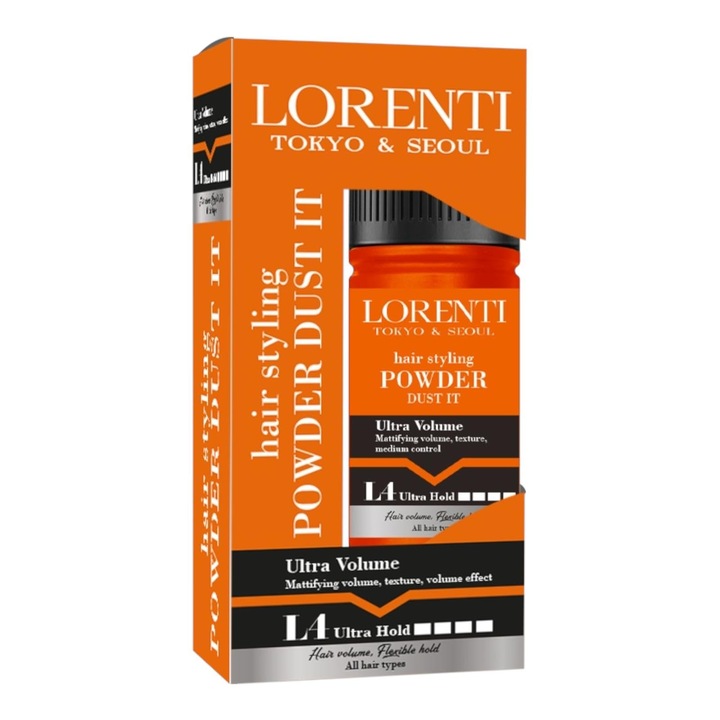 Lorenti Tokyo & Seoul L4 пудра за коса, 20 гр., ултра силна фиксация, матова, за мъже