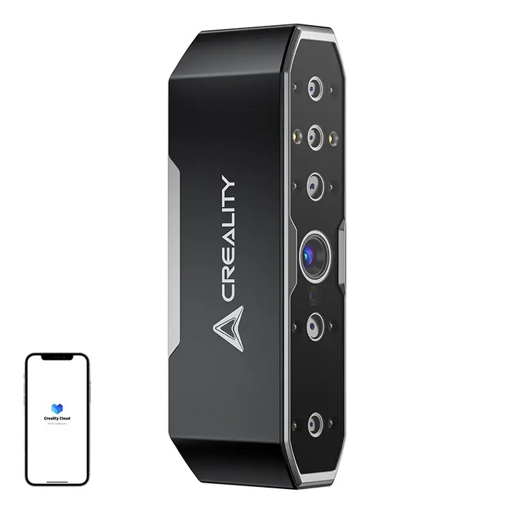 3D szkenner Creality CR-Scan Otter, 20 képkocka/másodperc, C típusú/USB3.0/USB2.0, fekete