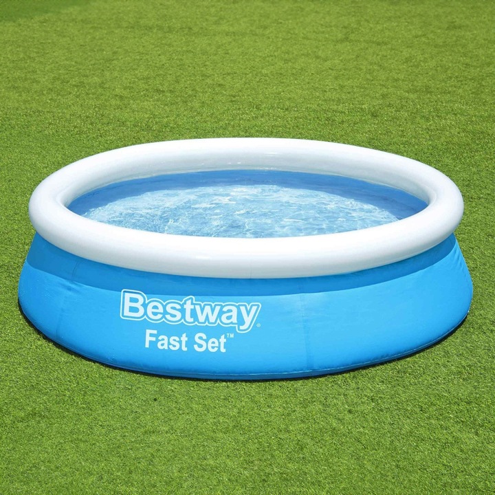 Piscina gonflabila, Bestway, 183 x 51 cm, 940 l, auto-asamblare, albastra