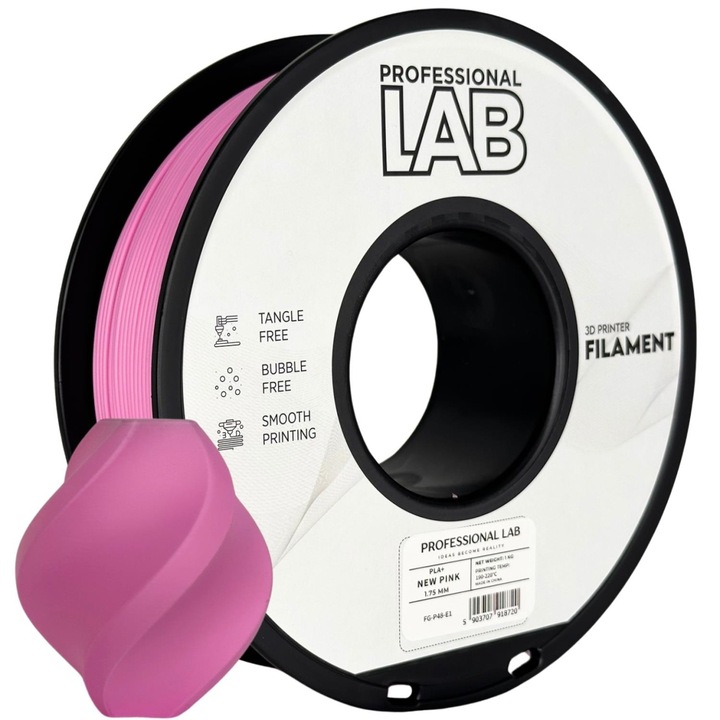 Filament Profesional LAB PLA + New Pink ( roz ) 1.75 mm 1 kg