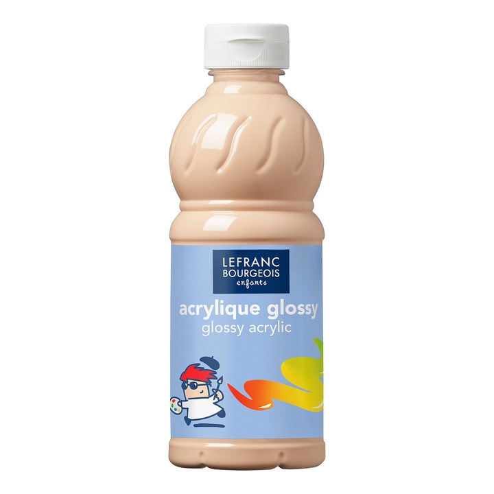 Culoare acrilica lucioasa, Lefranc & Bourgeois, peach 454, 500ml