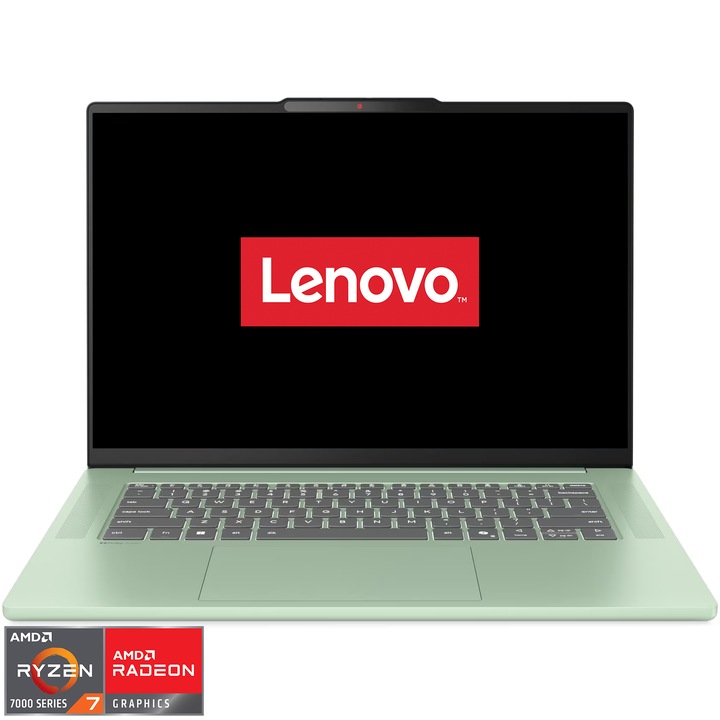 Lenovo IdeaPad Slim 5 15ARP10 laptop, AMD Ryzen™ 7 7735HS processor up to 4.75GHz, 15.1" WQXGA, OLED, 16GB LPDDR5x, 1TB SSD, AMD Radeon™ 680M Graphics, No OS, Seafoam Green