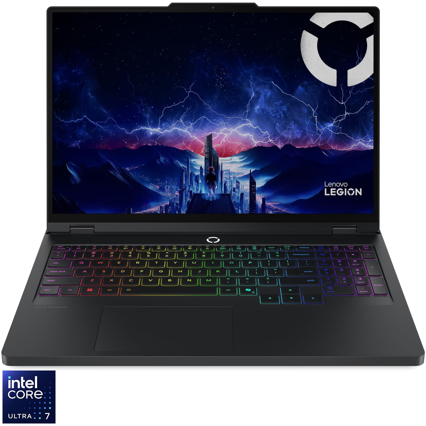 Laptop Gaming Lenovo Legion Pro 5 16IAX10 cu procesor Intel® Core Ultra 7 255HX pana la 5.2GHz, 16" WQXGA, OLED, 165Hz, 32GB, 1TB SSD, NVIDIA® GeForce RTX™ 5060 8GB GDDR7, NO OS, E