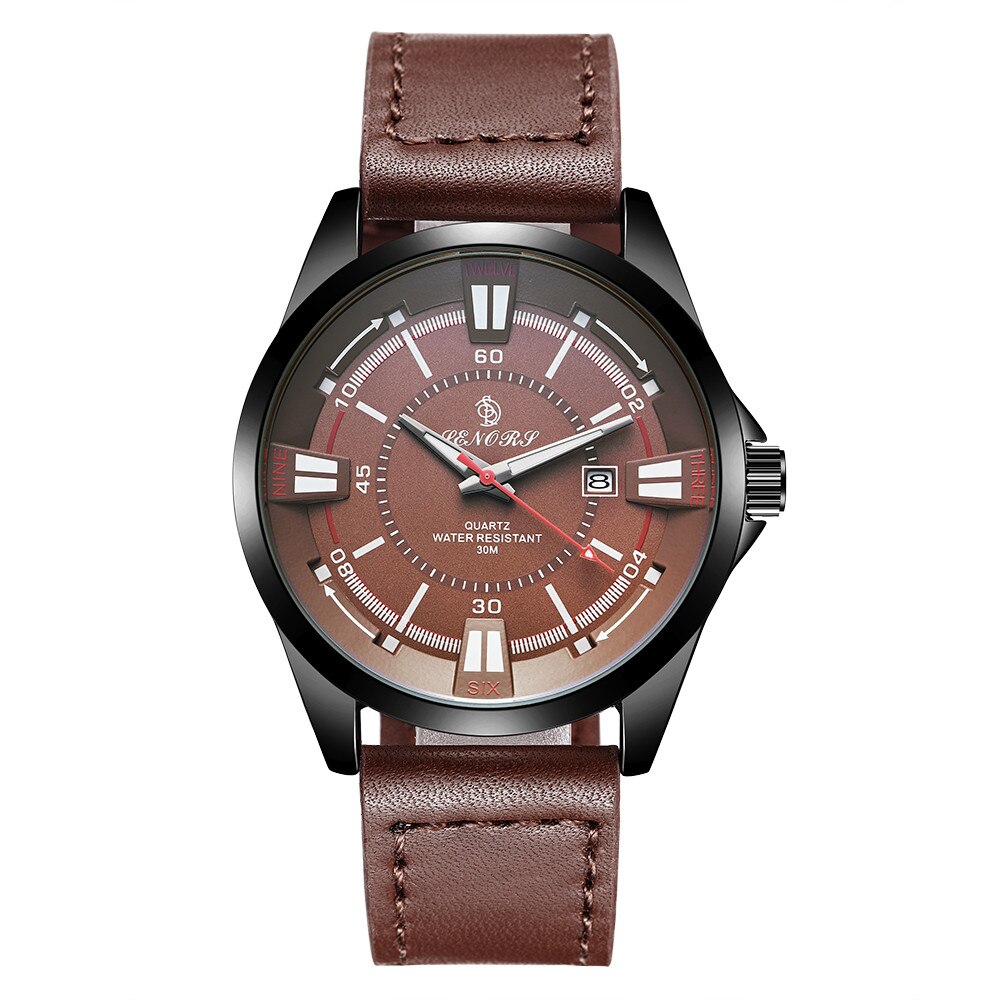 Ceas barbatesc Senors, UBX clasic, elegant , curea maro