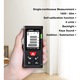 Telemetru cu laser 50M, Ecran LCD, precizie +/- 2mm, protectie IP54, clasa laser II, calcul suprafata, calcularea volumelor, geanta protectie, curea transport, 2 baterii 1.5 V (AAA), Negru