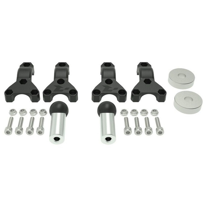 Motorkerékpár kiegészítők RaceTech kézvédő tartó, fekete