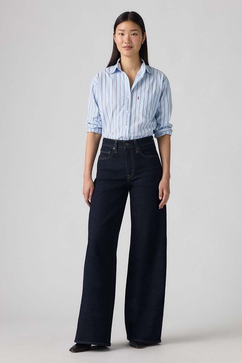 Levi's, Blugi cu croiala ampla si 5 buzunare, Albastru ultramarin