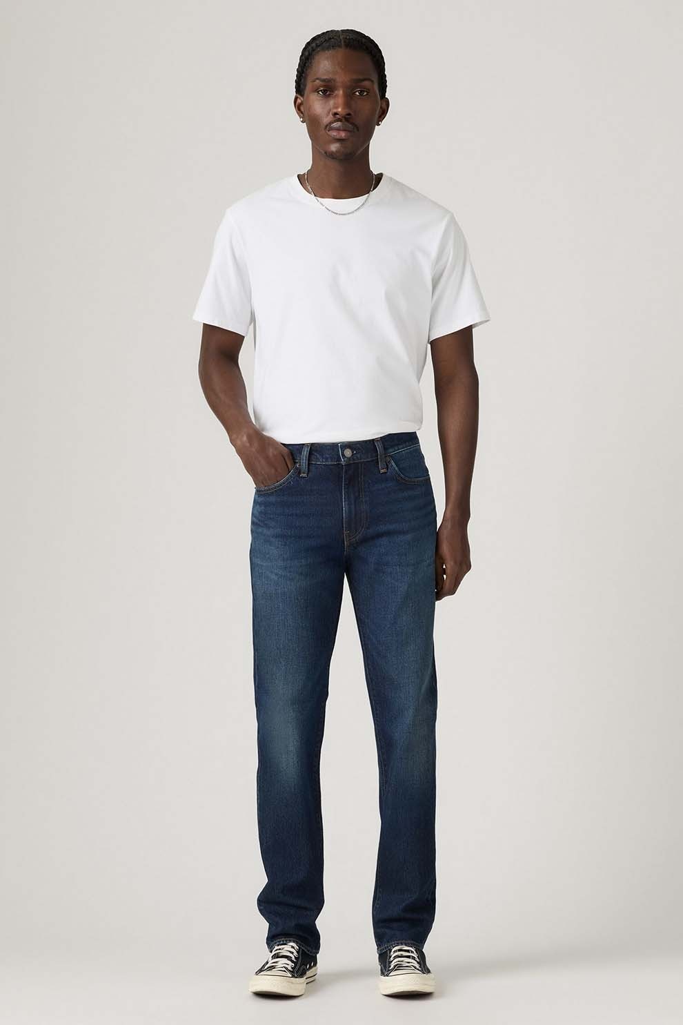 Levi's, Blugi slim fit cu talie medie 511™, Bleumarin, W36-L32