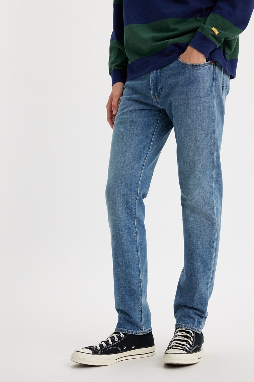 Levi's, Blugi conici 502™, Rosu stins, Caramel, Albastru, W36-L32