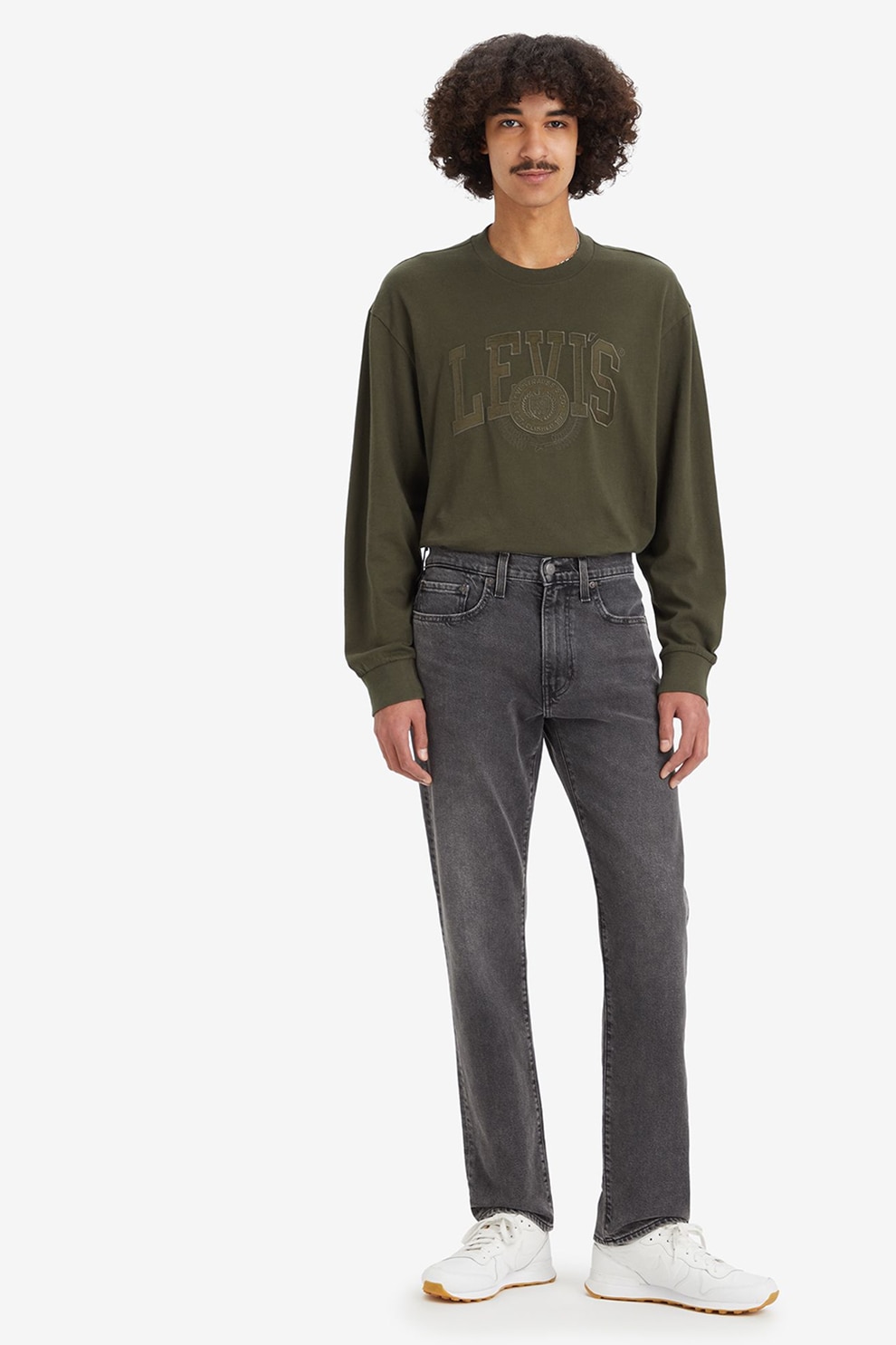 Levi's, Blugi conici 502™, Negru stins, W31-L32