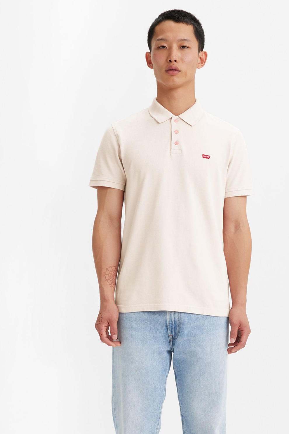 Levi's, Tricou polo in dungi Housemark, Piersica, M