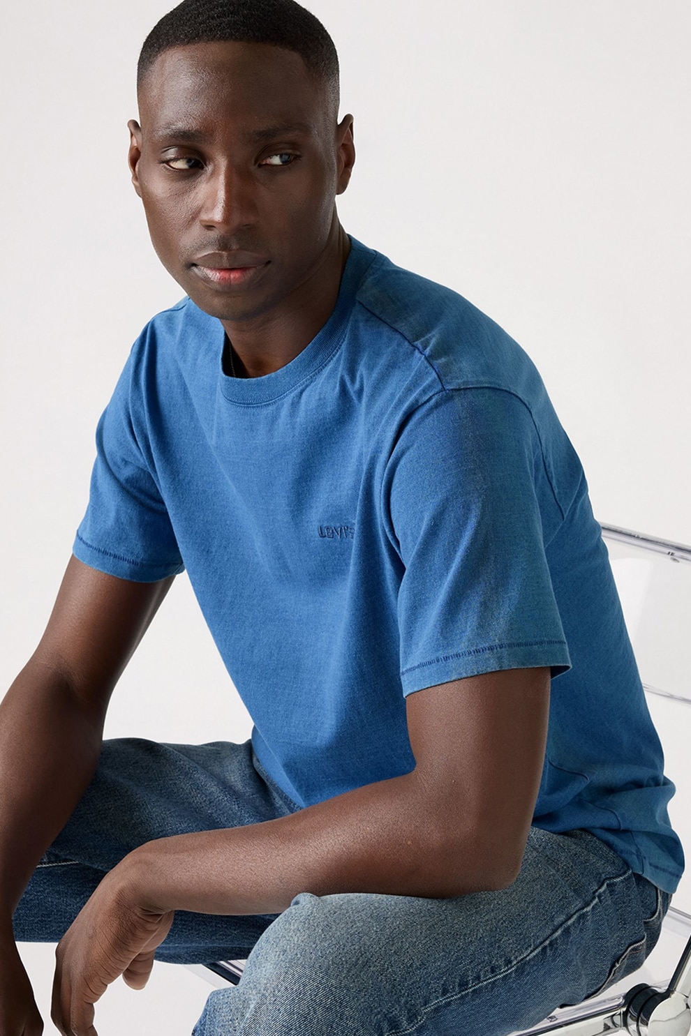 Levi's, Tricou lejer din bumbac Red Tab™, Albastru royal, S