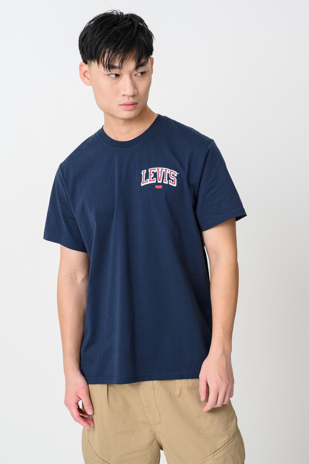 Levi's, Tricou cu imprimeu logo, Bleumarin, L