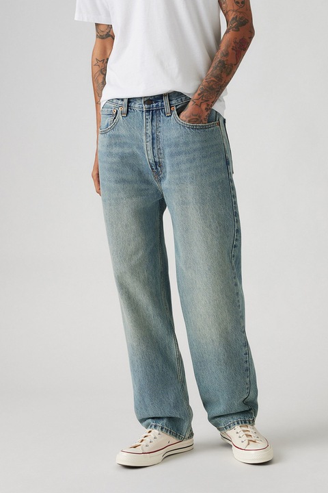 Levi's, 565™ bő fazonú straight fit farmernadrág, Púderkék