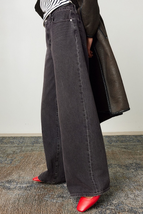 Levi's, Широки дънки с висока талия, Антрацитно сиво