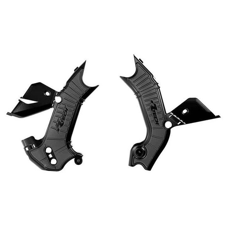 RACETECH (RTECH) 2024/12 CAPACE CADRU KAWASAKI KXF 450 '24-'25, KXF 250 '25 CULOARE NEAGRA