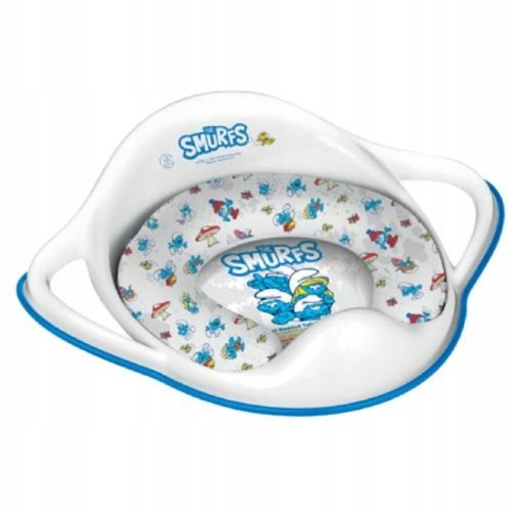 Reducator WC Maltex, Smerfy, alb, design ergonomic, proprietati antiderapante