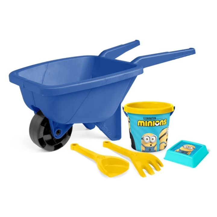 Комплект пясъчник Minionki, 4 части, 53 см, син