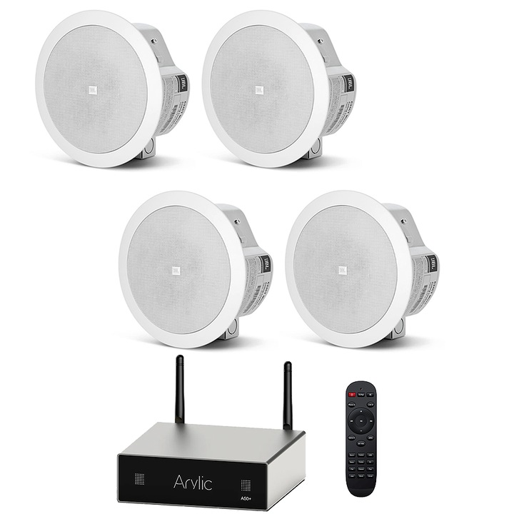 Аудио система с JBL Multiroom Control 24 таванни високоговорителя, Wi-Fi, Bluetooth