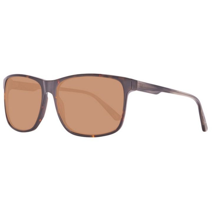 Ochelari de Soare Barbati Helly Hansen HH5002-C03-59, Lentile Polarizate Ø59 mm, Protectie UV400, Rama Policarbonat Maro, Include Carcasa Originala