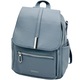 Rucsac dama casual elegant din piele ecologica: Un accesoriu practic cu multiple compartimente ideal pentru birou si oras, Culoare Albastru