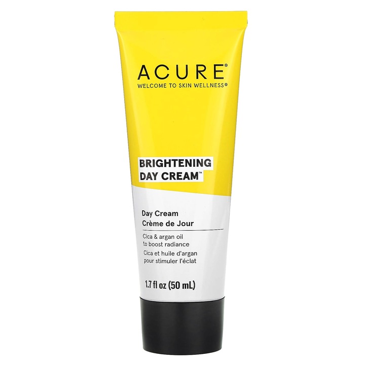 Crema de fata Acure, iluminatoare, 50 ml, pentru ten mixt, vegan