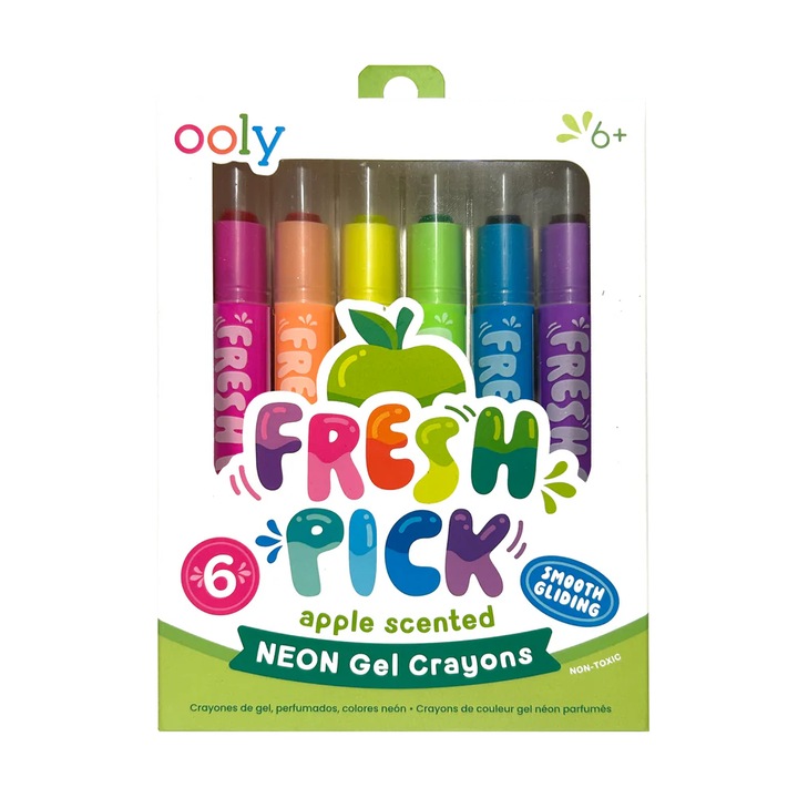 Creioane parfumate Fresh Pick, Apple (Set de 6)