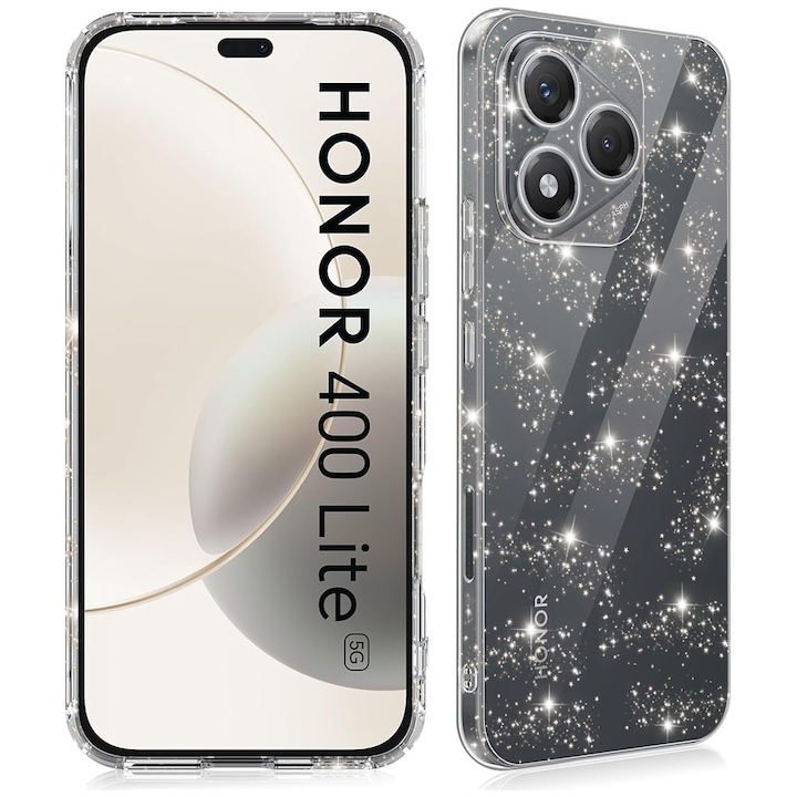 Husa pentru Honor 400 Lite Daden® SparkleSkin, Antisoc, Calitate Premium, Transparent