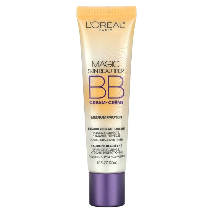 Crema BB L'Oreal Paris Magic Skin Beautifier, nuanta 814 medium, 30 ml