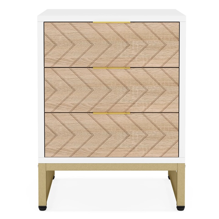 Noptiera Comfio, Alb-Sonoma, 45x40x60