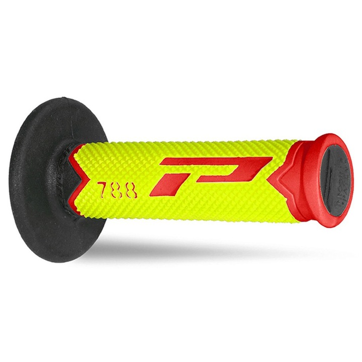 MANERE OFF ROAD PROGRIP PG788 (22+25MM, LUNGIME 115MM) ROSU/GALBEN FLUO/NEGRU (ALTERNATIV) (PG788/14) (788-228)