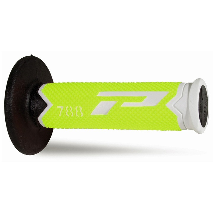 MANERE PROGRIP PG788 OFF ROAD (22+25MM, LUNGIME 115MM) CULOARE ALB/GALBEN FLUO/NEGRU (ALTERNATIV) (788-303)