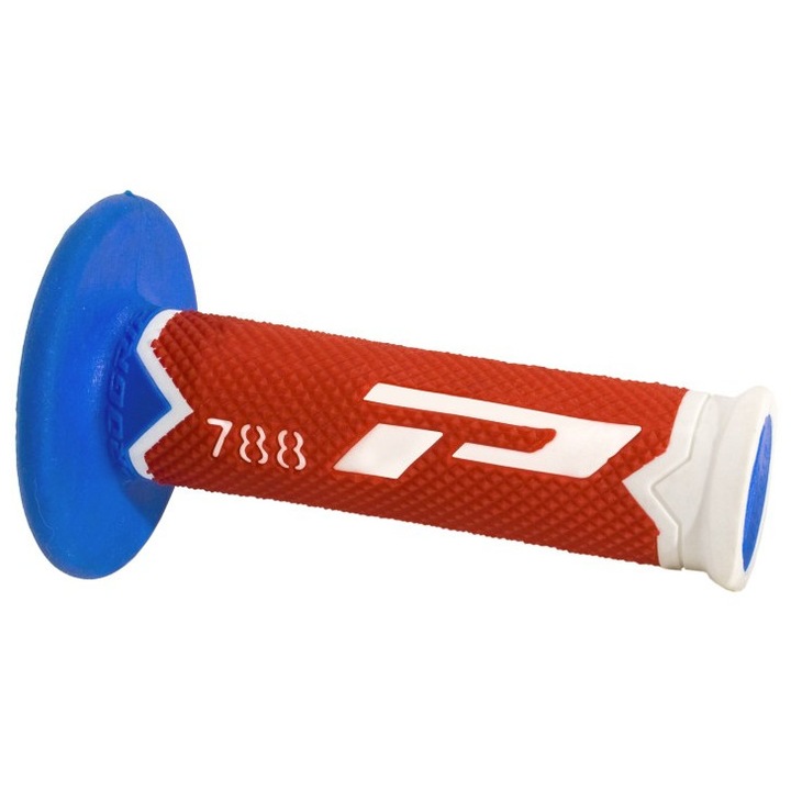 MANERE OFF ROAD PROGRIP PG788 (22+25MM, LUNGIME 115MM) ALB/ROSU/ALBASTRU DESCHIS (ALTERNATIV) (788-256) (PG788/24)