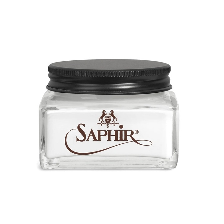 Crema pentru pantofi Saphir Medaille d'Or, Creme 1925, 75ml, alb