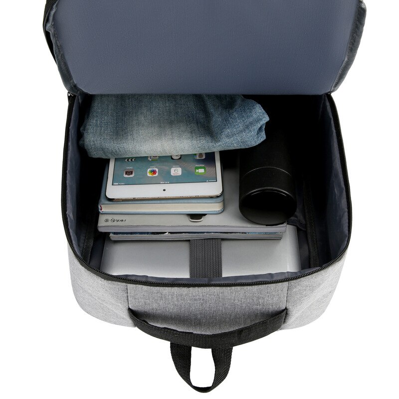 Rucsac laptop, multifunctional, capacitate mare, 15 inch, negru/gri