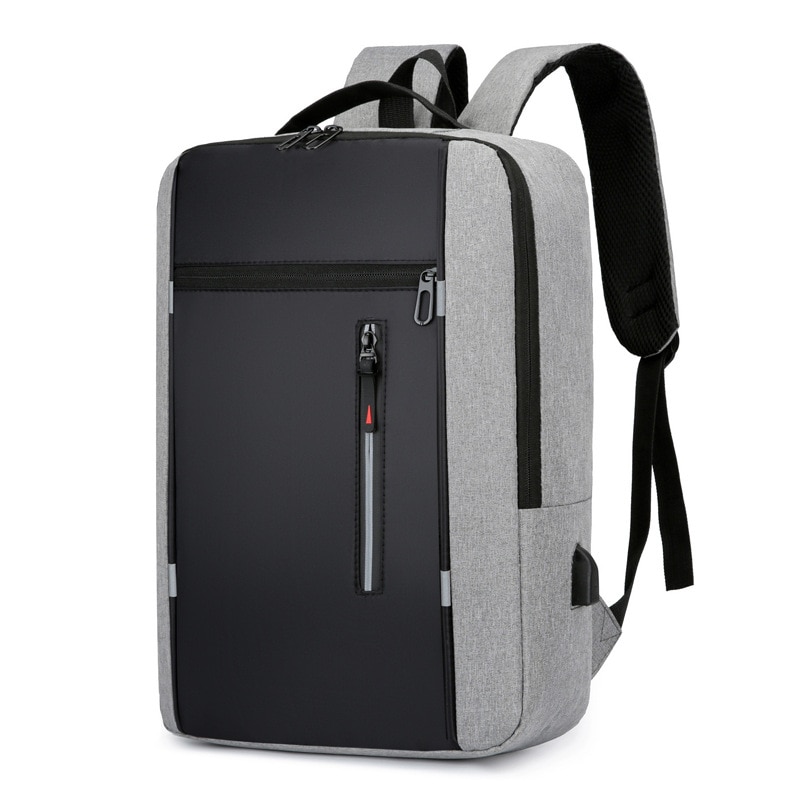 Rucsac laptop, multifunctional, capacitate mare, 15 inch, negru/gri