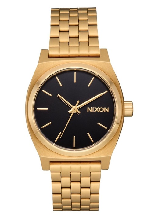 Ceas barbatesc Nixon MEDIUM TIME TELLER, design elegant, culoare aurie