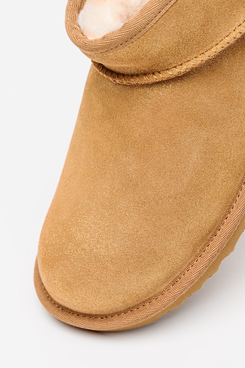 UGG, Ghete Classic Ultra Mini Dazzle, Camel, 32.5 EU - eMAG.ro