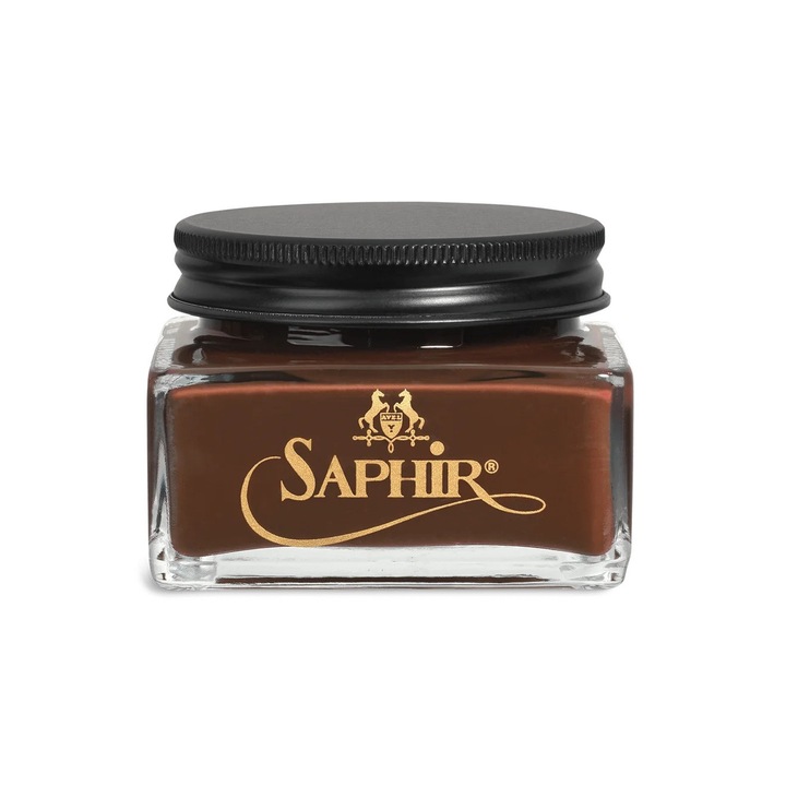 Crema pantofi Saphir Medail d'Or 1925, hranitoare, maro, 75ml