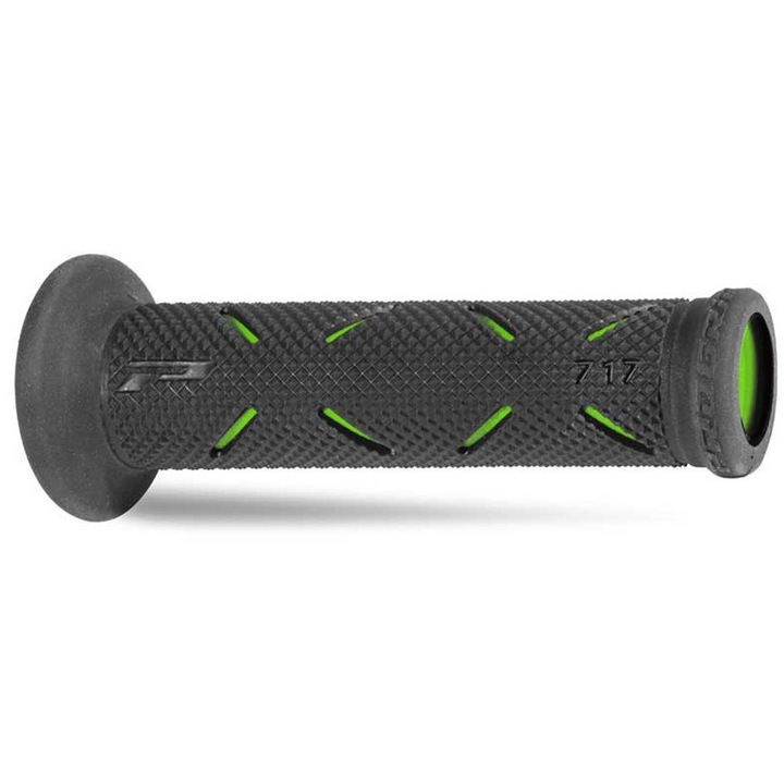 Mansoane bicicleta Pro Grip, 22x25mm, 122mm, negru/verde, set