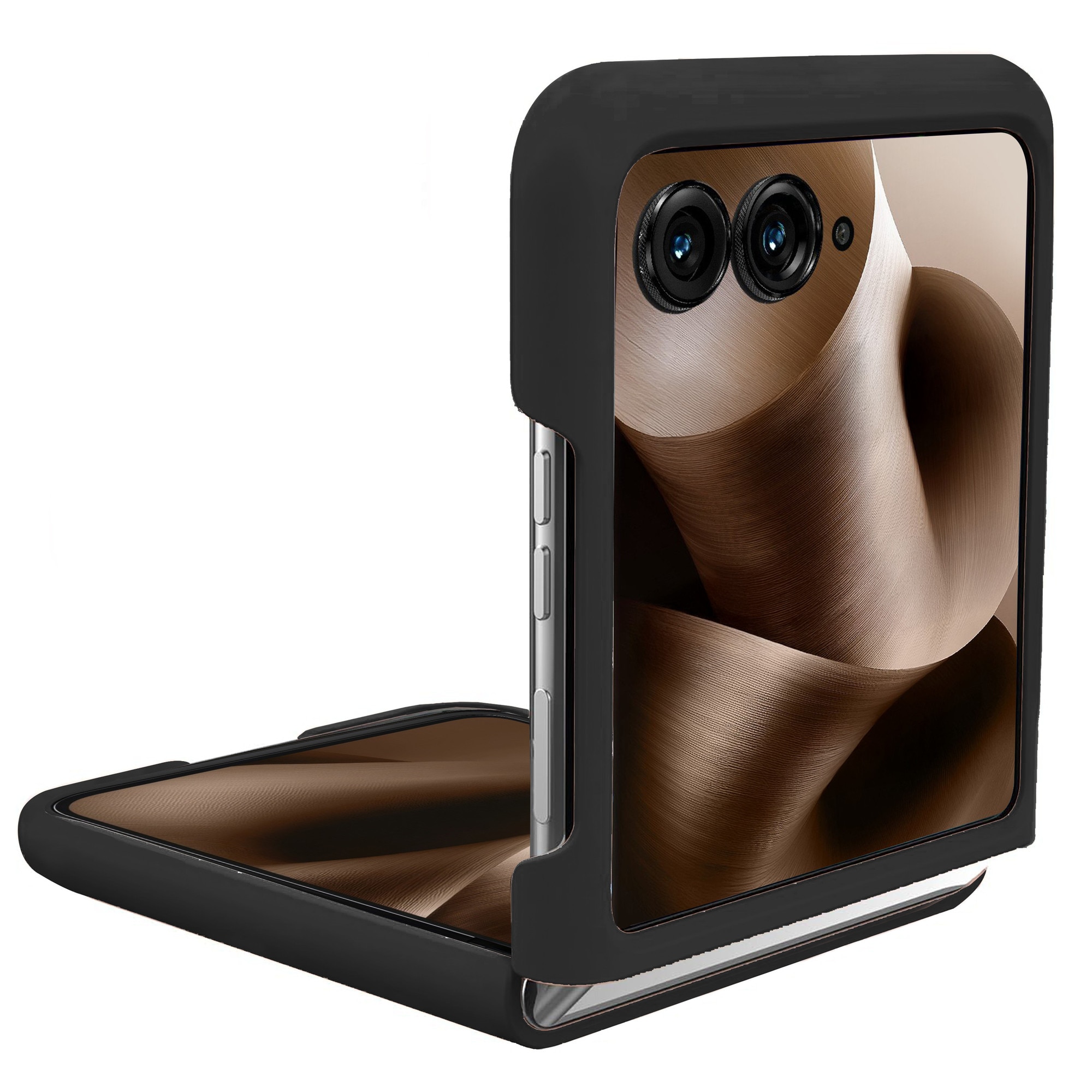 Husa cu sticla XGSM, pentru Motorola Razr 60 Ultra, neagra, ergonomica, usoara