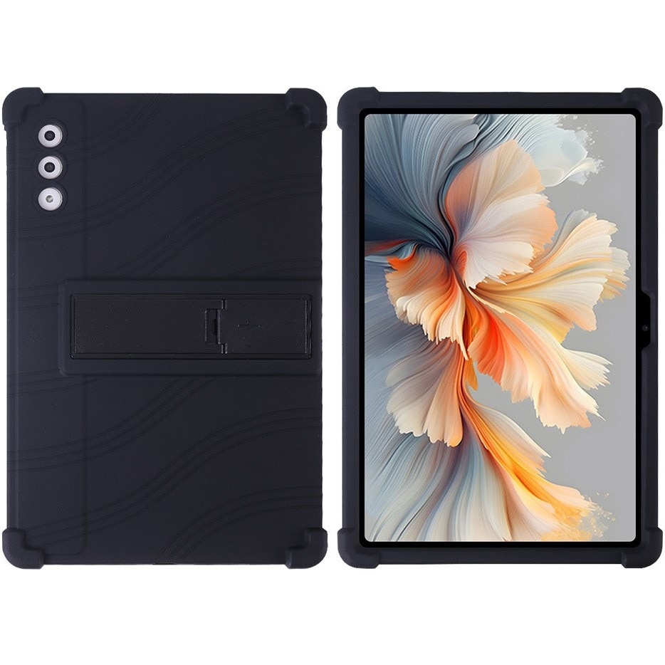 Husa tableta, XGSM, pentru Lenovo Yoga Tab Plus, neagra, cu suport pliabil, 12,7"
