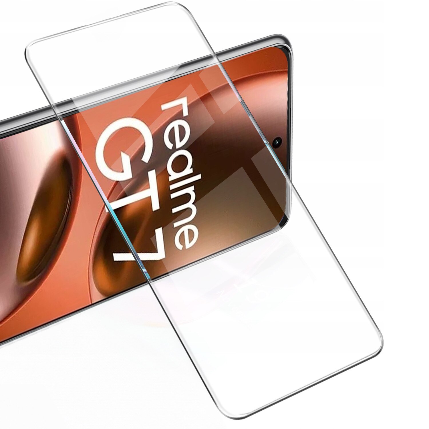 Set 2x Folii Protectie Ecran ERBORD 9H Hard Glass pentru Realme GT 7 / 7T, transparent, usor de montat