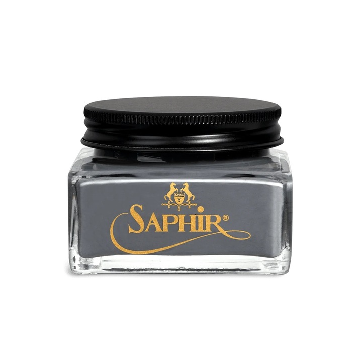 Крем за обувки Saphir Medaille d'Or Creme 1925, 75 мл, сив 14