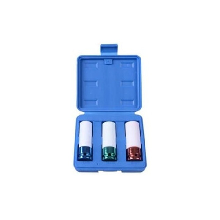 Set 3 chei tubulare pentru jante aluminiu King Tony, 17/18/19mm